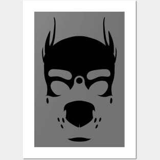 Minimalist Negative Space Pup Hood Posters and Art